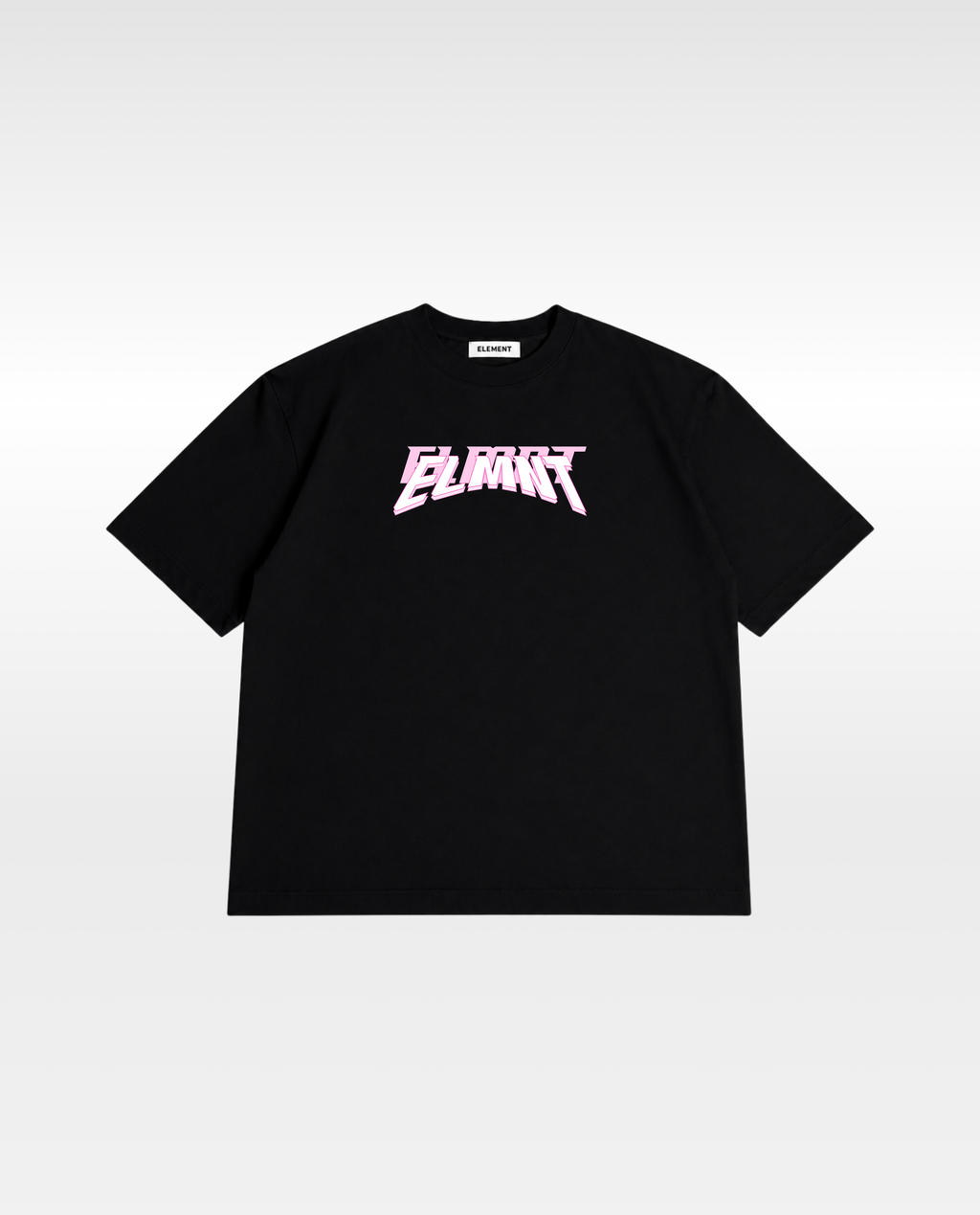 Neon Drift Cropped Tee - Black