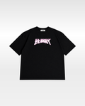 Neon Drift Cropped Tee - Black
